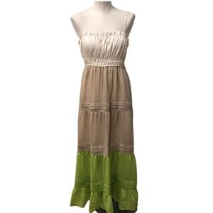 Anthropologie | Dresses | Anthropologie Nwt Maeve Flounced Halter Maxi Dress  | Poshmark